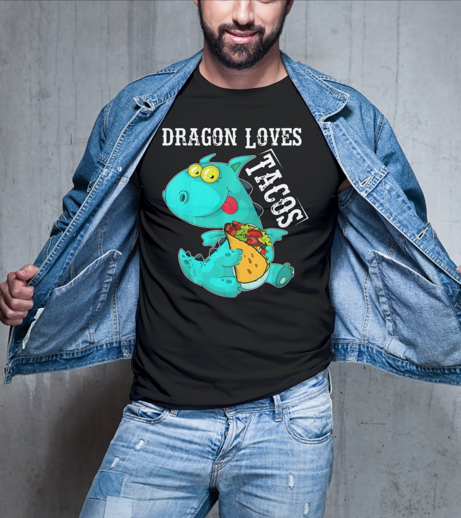 Dragon Loves Tacos Cinco De Mayo Taco T-Shirt