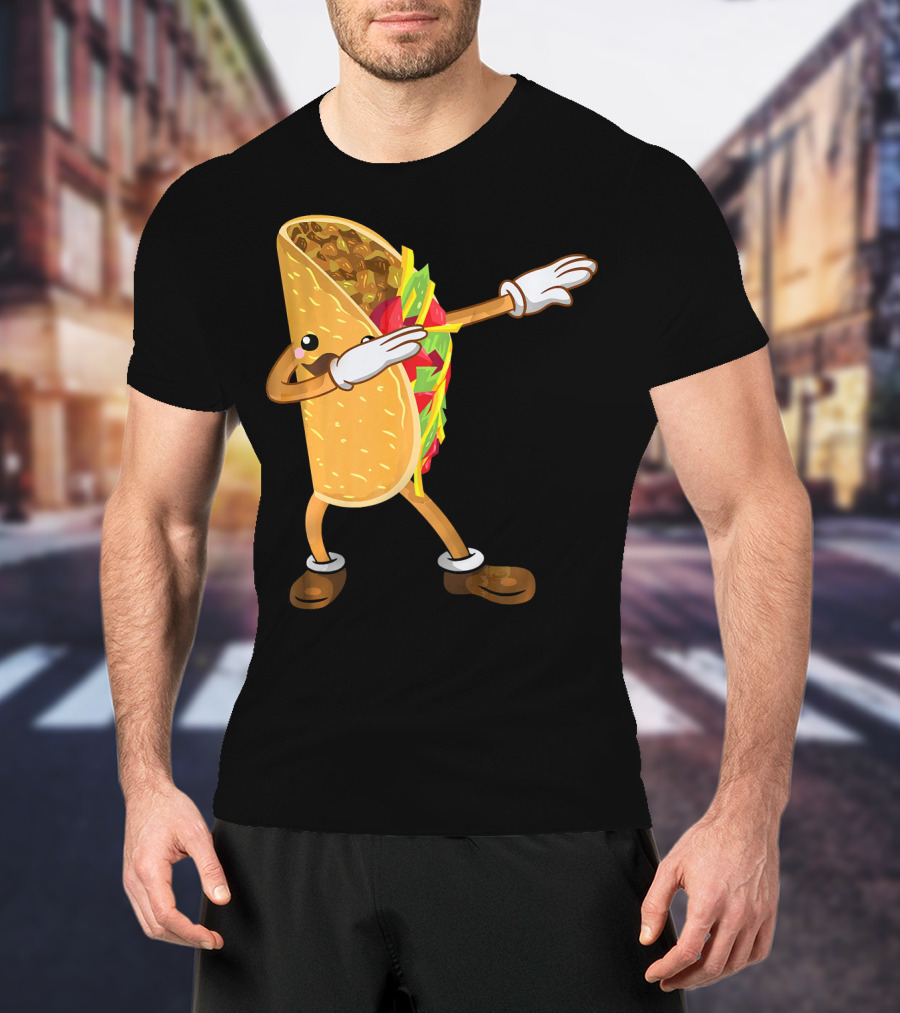 Dabbing Taco Dance Funny Cinco De Mayo T-Shirt