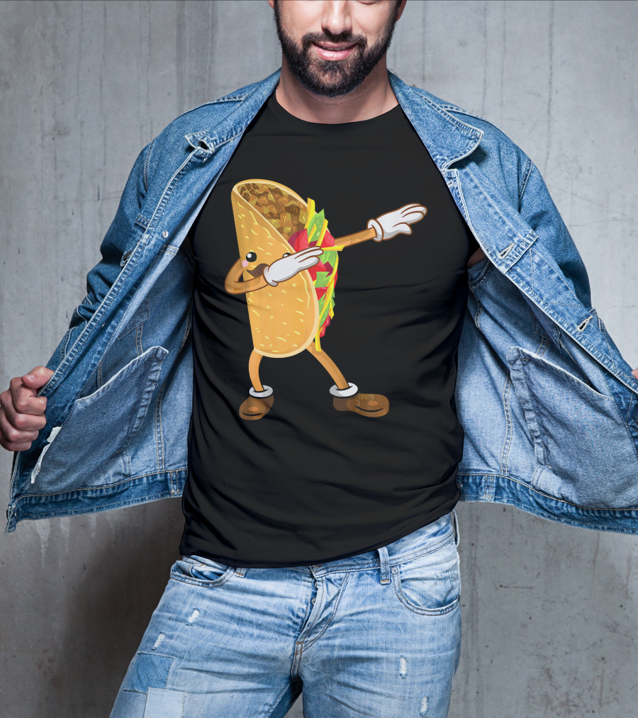 Dabbing Taco Dance Funny Cinco De Mayo T-Shirt