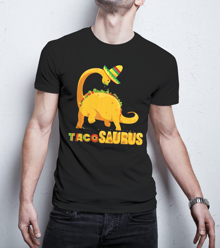Tacosaurus Funny Cinco De Mayo Mexican Taco Dino T-Shirt