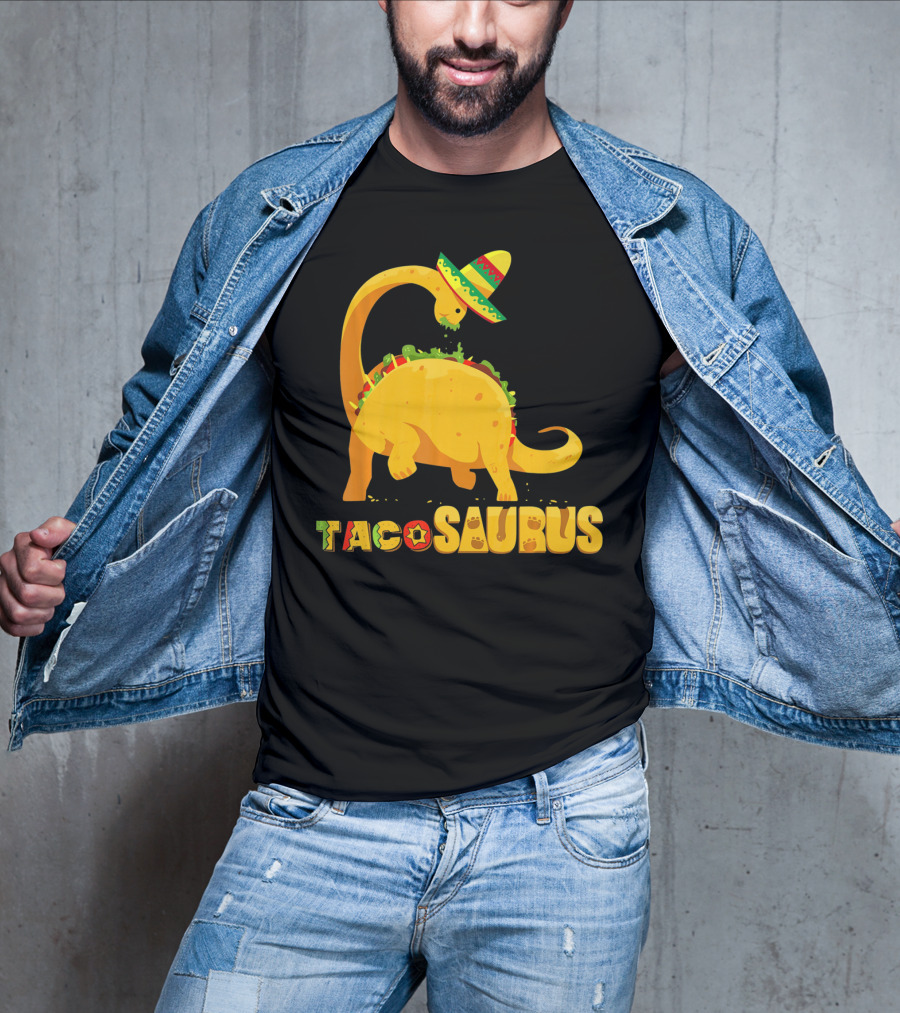 Tacosaurus Funny Cinco De Mayo Mexican Taco Dino T-Shirt