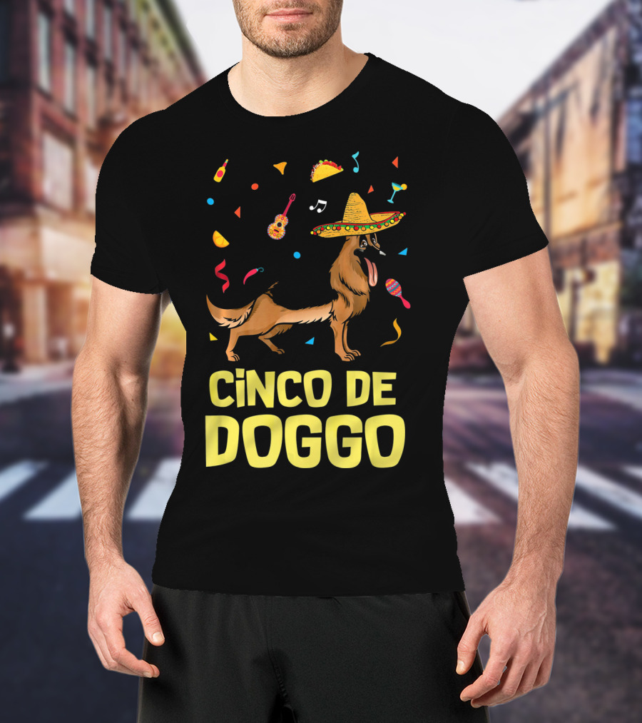 Cinco De Doggo Taco Sombrero German Shepherd T-Shirt