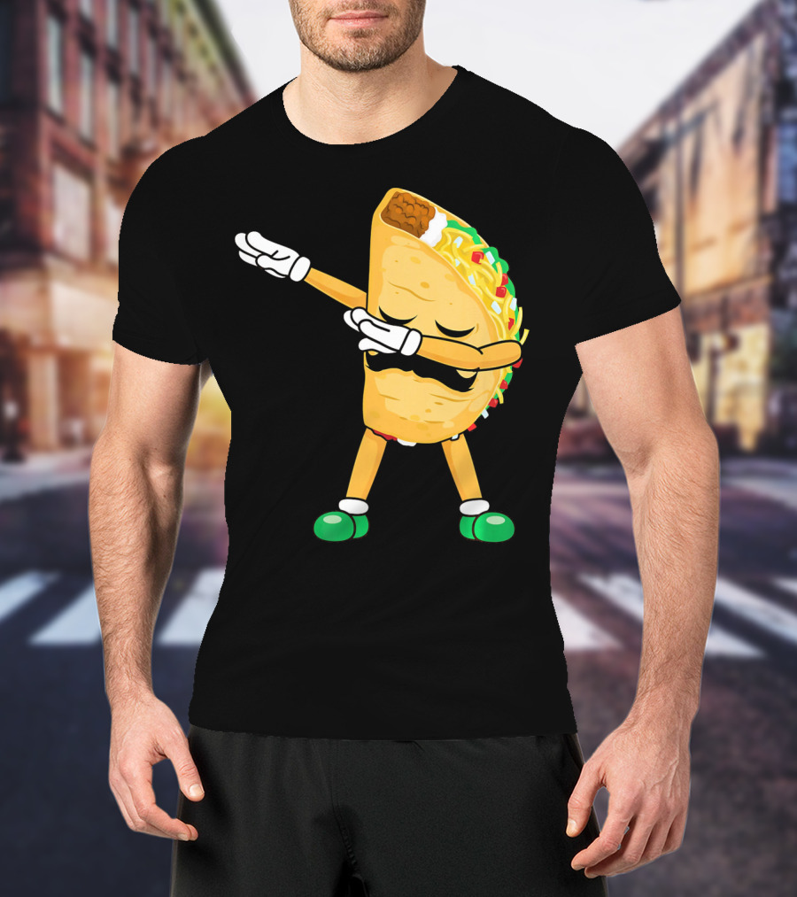 Dabbing Taco Mexican Cinco De Mayo Dab T-Shirt