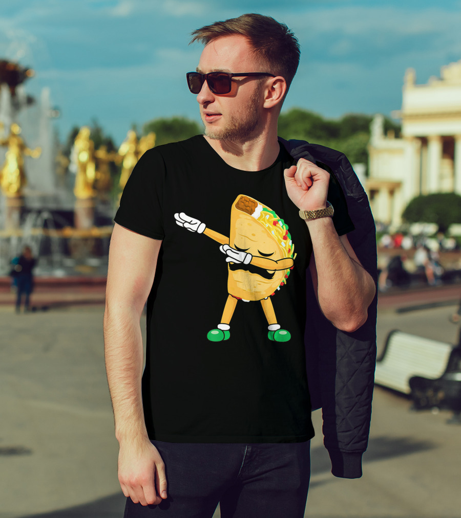 Dabbing Taco Mexican Cinco De Mayo Dab T-Shirt