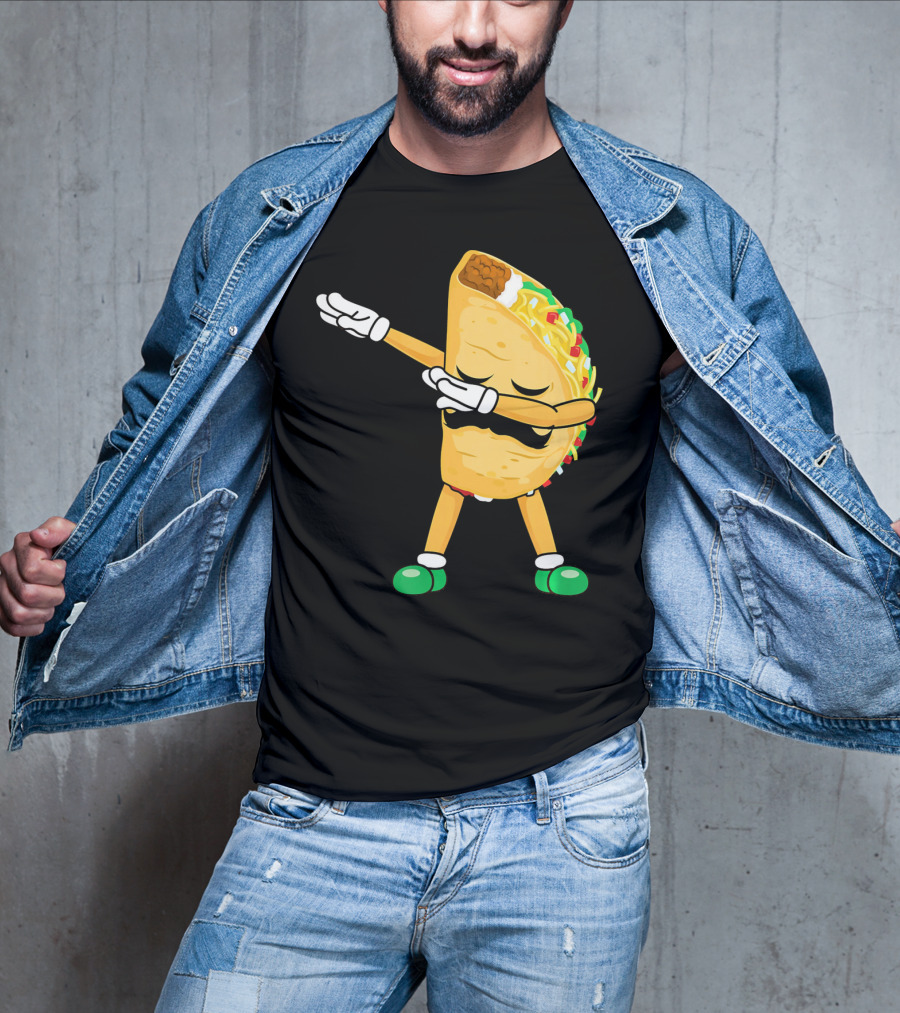 Dabbing Taco Mexican Cinco De Mayo Dab T-Shirt