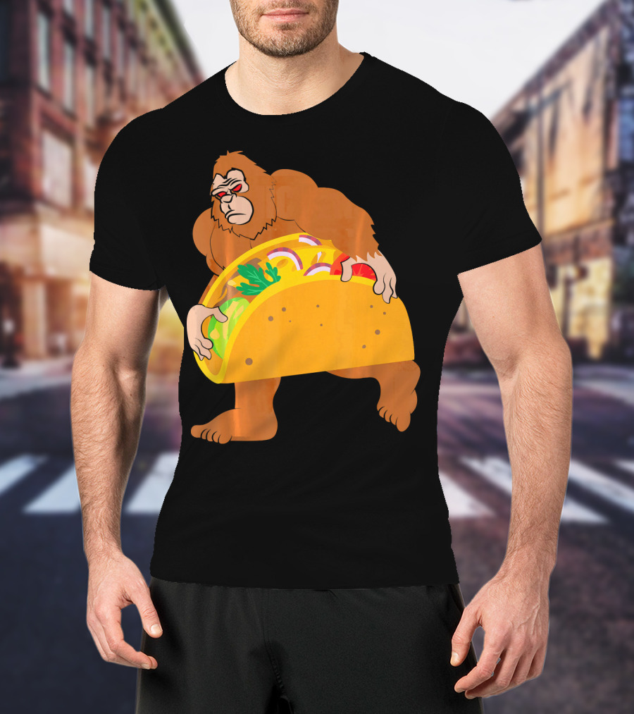 Bigfoot Taco Cinco De Mayo T-Shirt
