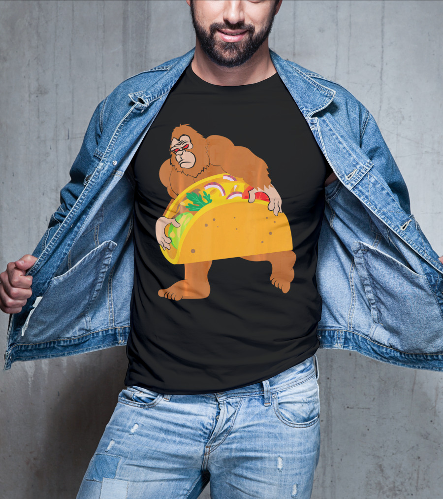 Bigfoot Taco Cinco De Mayo T-Shirt