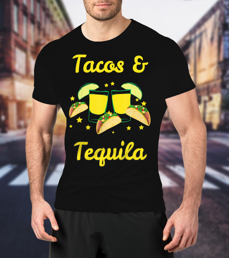 Cinco De Mayo Tacos Tequila Emoji T-Shirt
