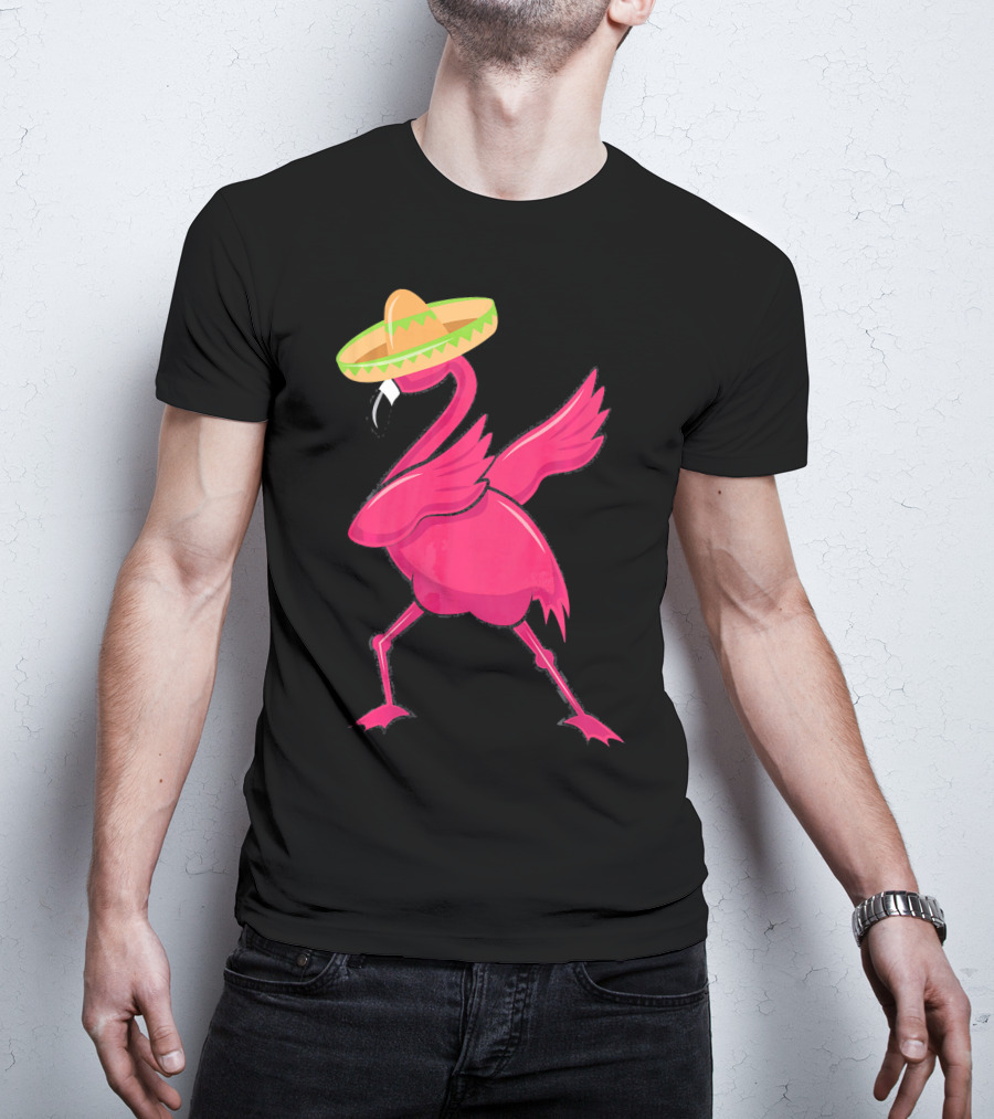 Flamingos De Mayo Cinco De Mayo Sombrero T-Shirt