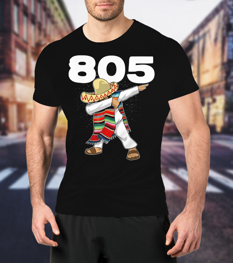 805 Cinco De Mayo Mexican Celebration Dance In California Area Code T-Shirt