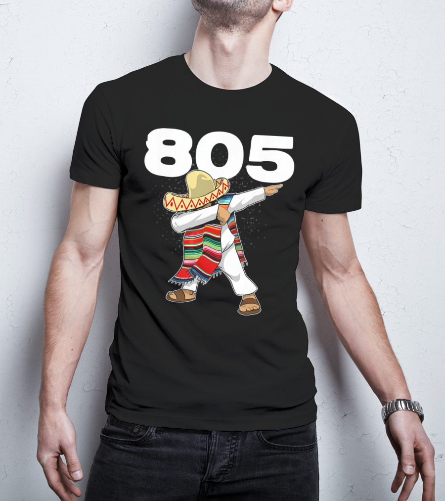 805 Cinco De Mayo Mexican Celebration Dance In California Area Code T-Shirt