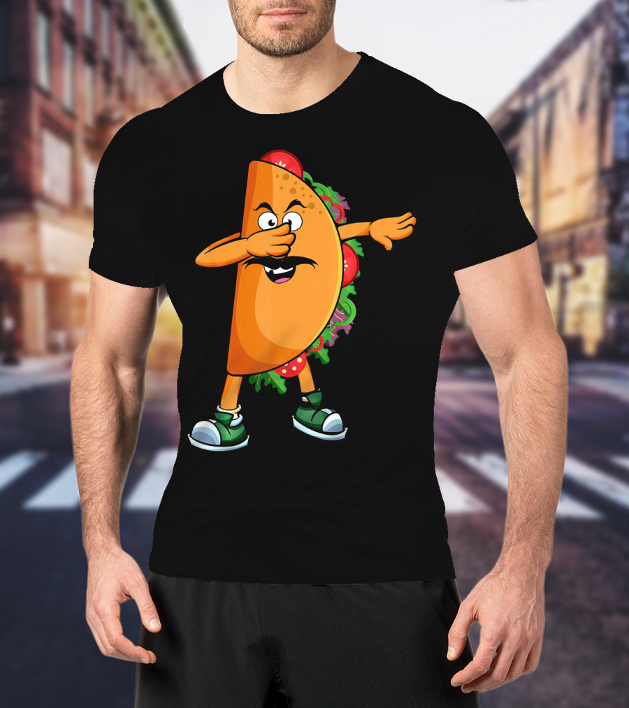 Dabbing Taco Mexican Dab Tacos Salsa Dance Fun T-Shirt