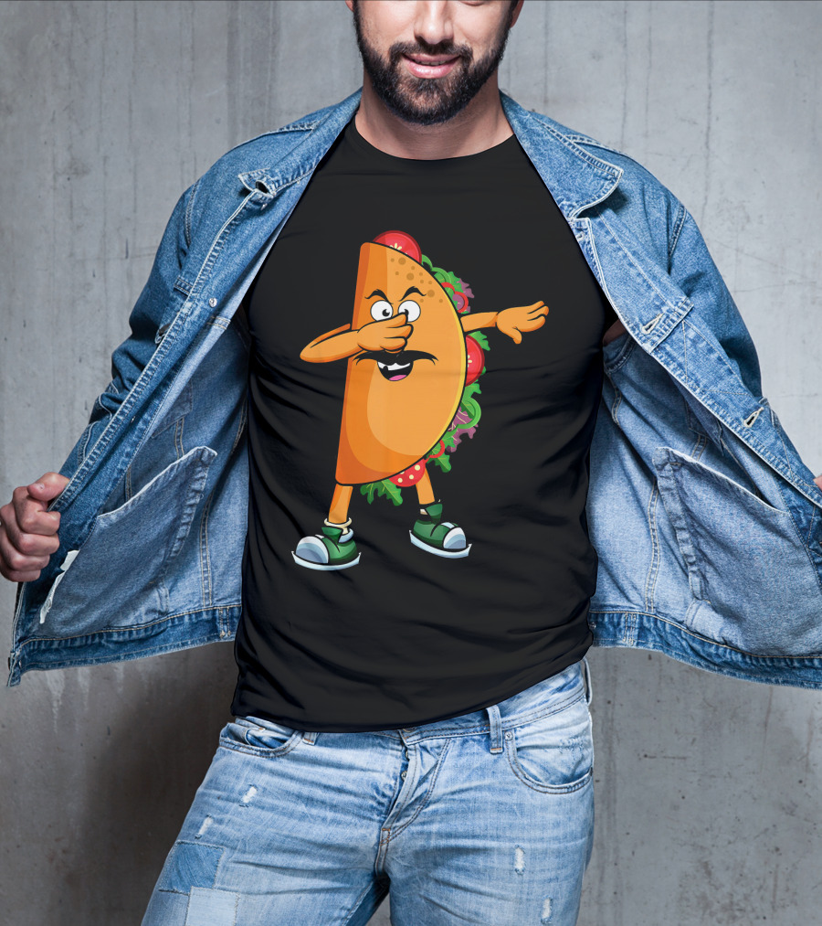 Dabbing Taco Mexican Dab Tacos Salsa Dance Fun T-Shirt