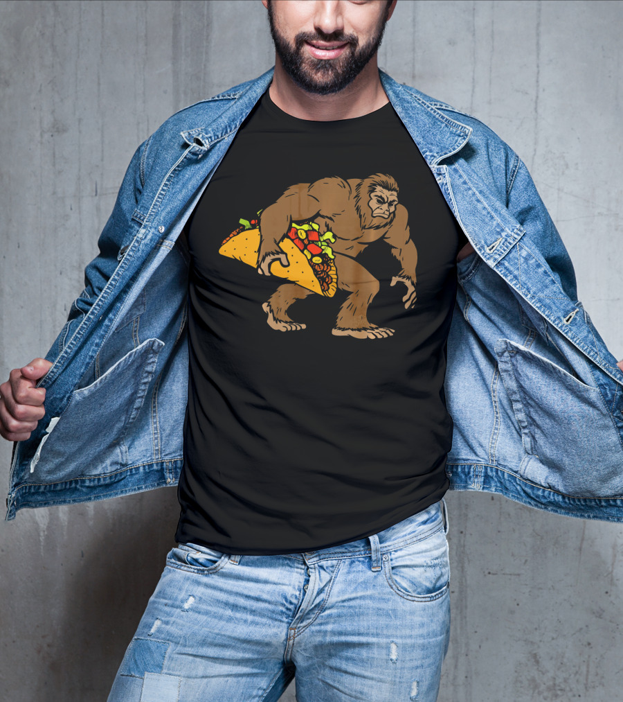 Bigfoot Taco Funny Sasquatch Cinco De Mayo Fiesta T-Shirt