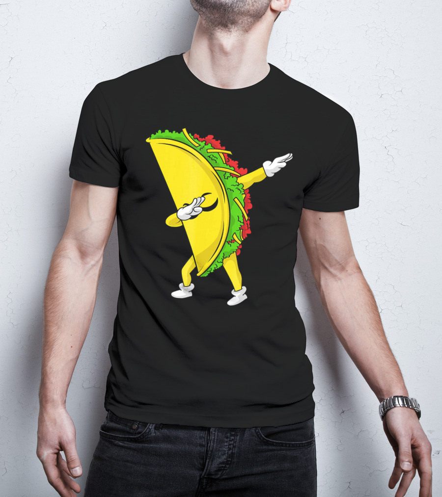 Dabbing Taco Cinco De Mayo Mexican Fiesta T-Shirt