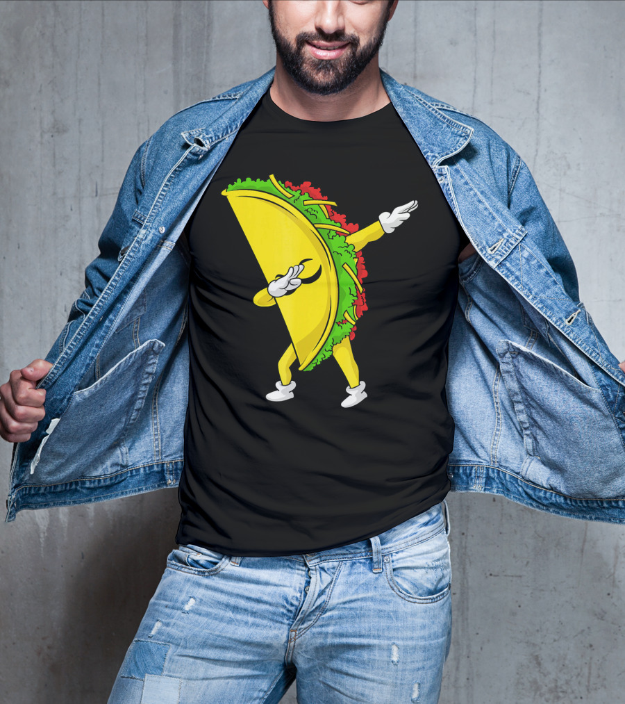 Dabbing Taco Cinco De Mayo Mexican Fiesta T-Shirt