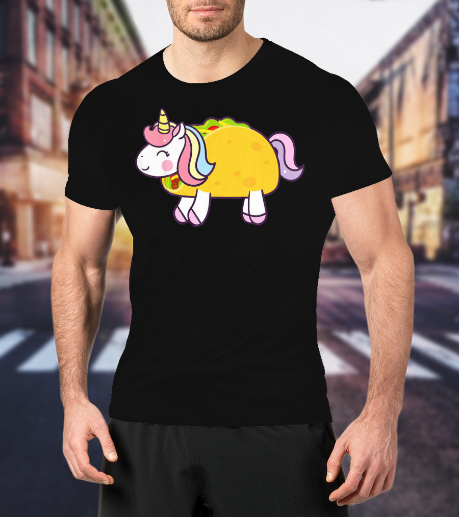 Unicorn Taco Animal Funny Mexican Cinco T-Shirt