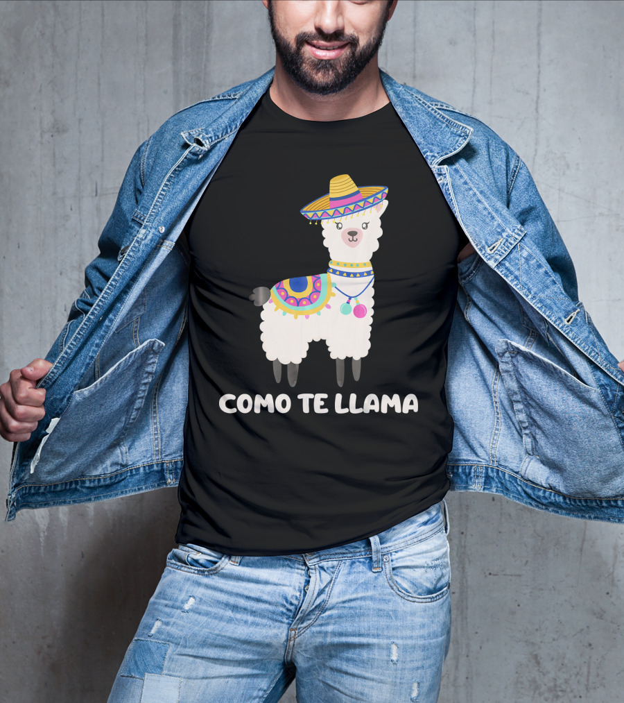 Funny Como Te Llama Sombrero Llama T-Shirt