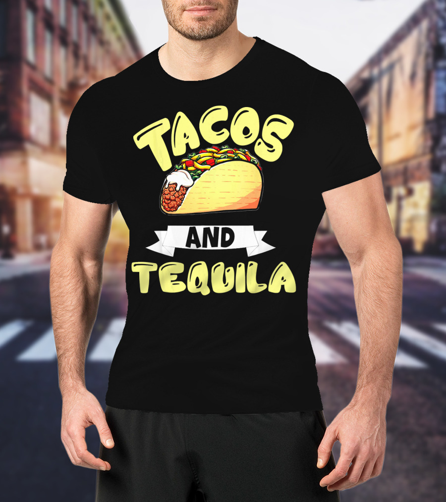 Tacos And Tequila Cinco De Mayo Celebration Mexica T-Shirt