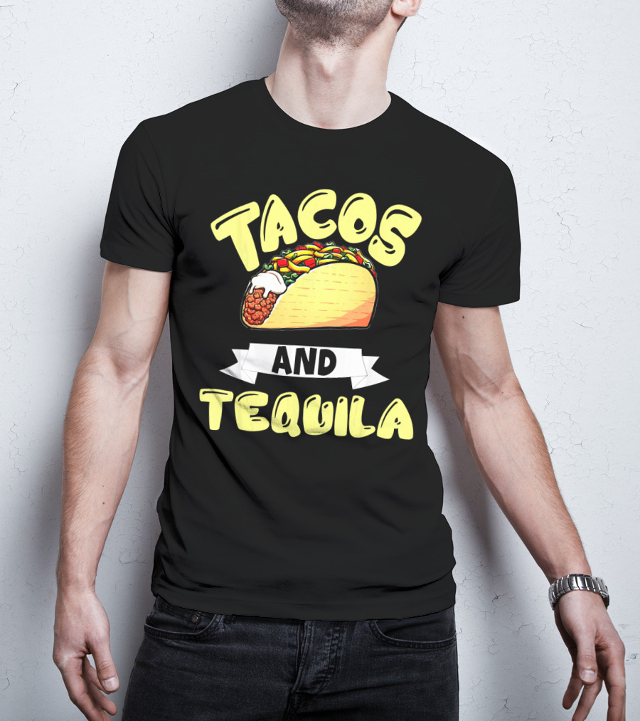 Tacos And Tequila Cinco De Mayo Celebration Mexica T-Shirt
