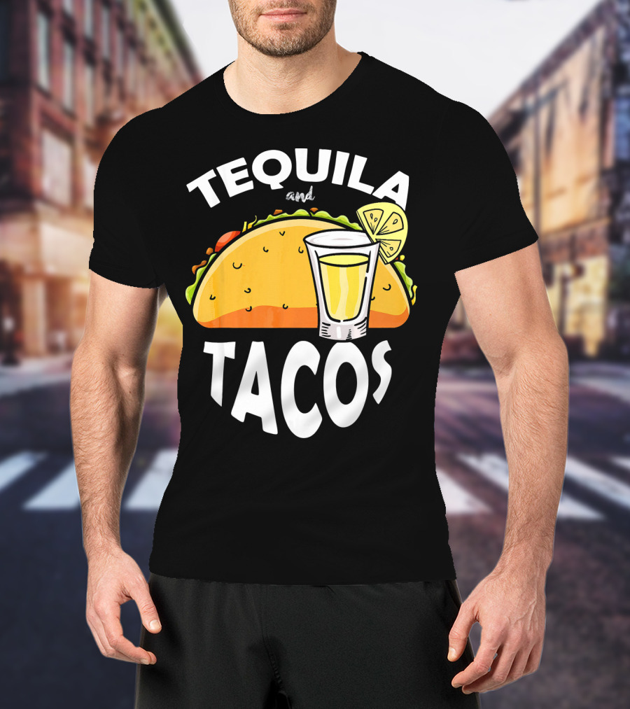 Tequila And Tacos Lime Cinco De Mayo Fiesta T-Shirt