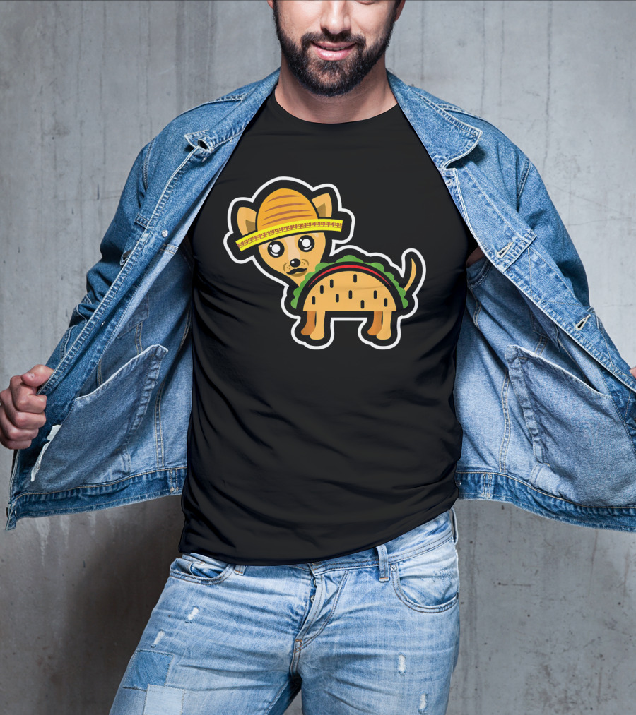 Funny Chihuahua Taco Mexico Sombrero Cin T-Shirt