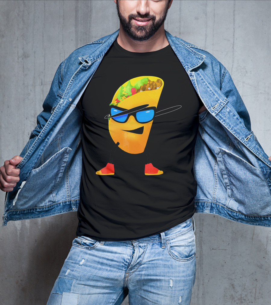 Taco Kids Dabbing Cool Shades Taco T-Shirt