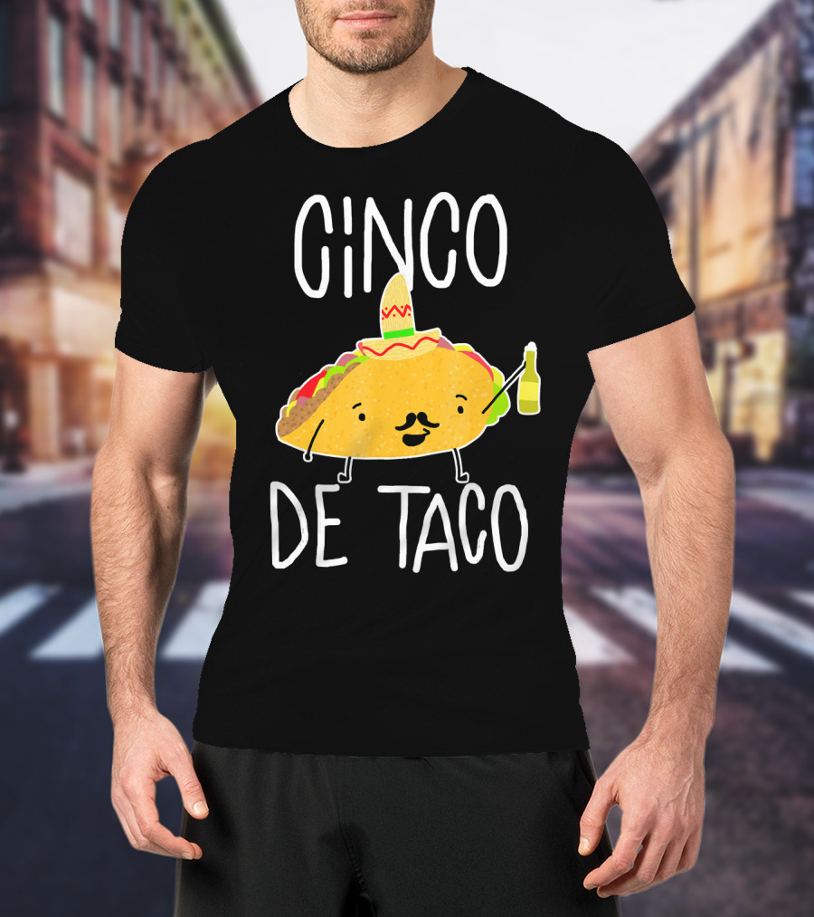 Cinco De Taco Funny Cute Mexican Fiesta T-Shirt