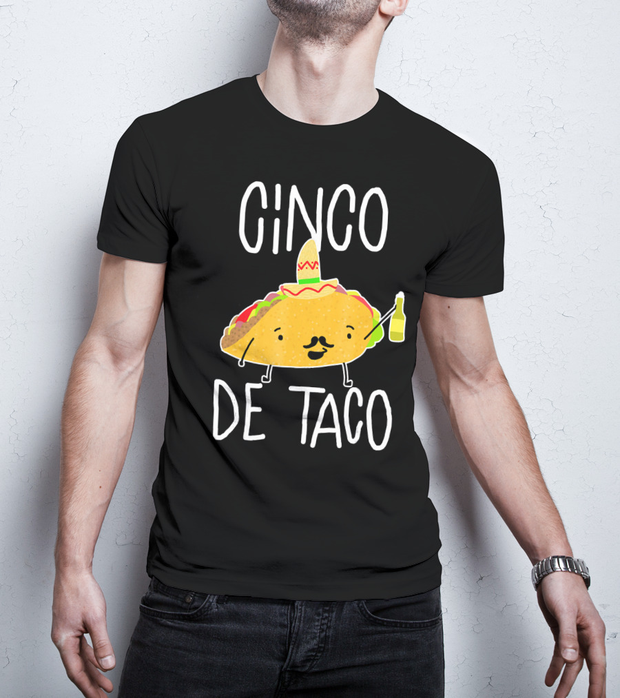 Cinco De Taco Funny Cute Mexican Fiesta T-Shirt