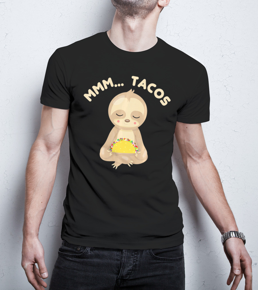 MMM Tacos Sloth Cinco De Mayo T-Shirt