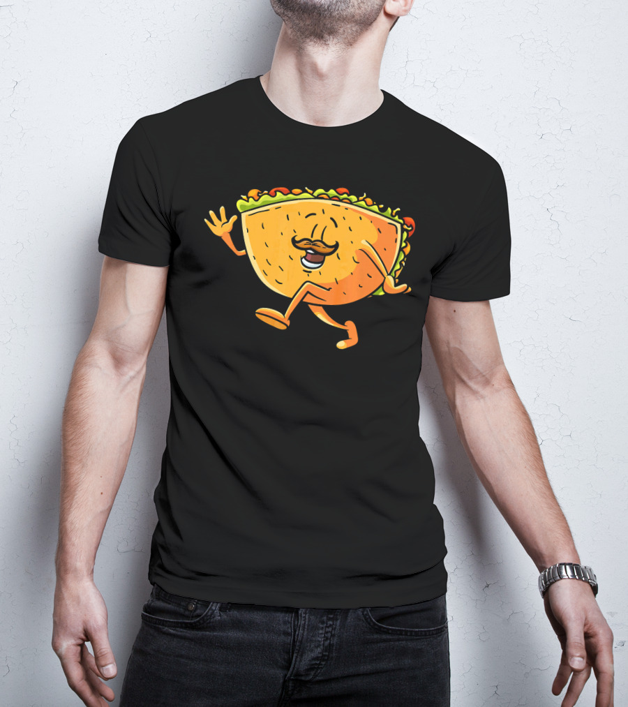 Funny Taco Cartoon Mexican Cinco De Mayo T-Shirt