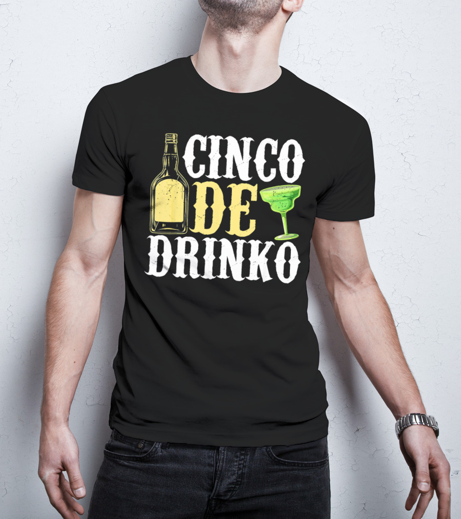Cinco De Mayo Drinko Bottle Margarita T-Shirt