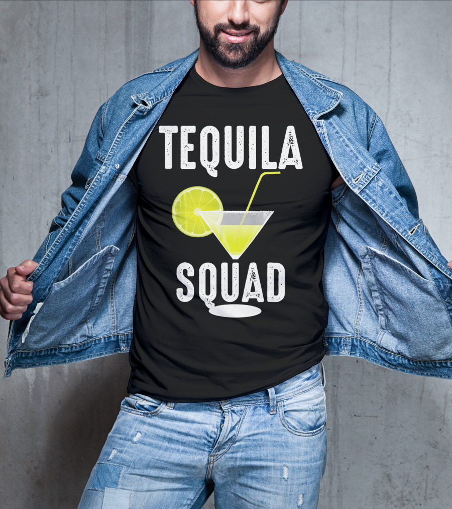Tequila Squad Lime Margarita Drink Fan T-Shirt