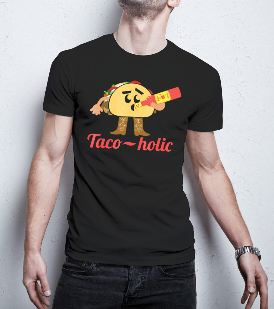 Taco-holic Funny Taco Holic Cinco De May Mexican Fiesta T-Shirt