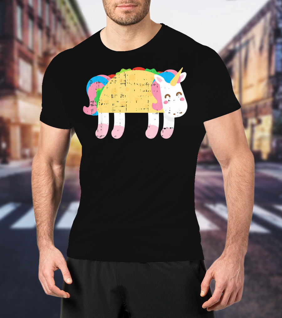 Cute Unicorn Taco Cinco De Mayo Festive Foodie T-Shirt