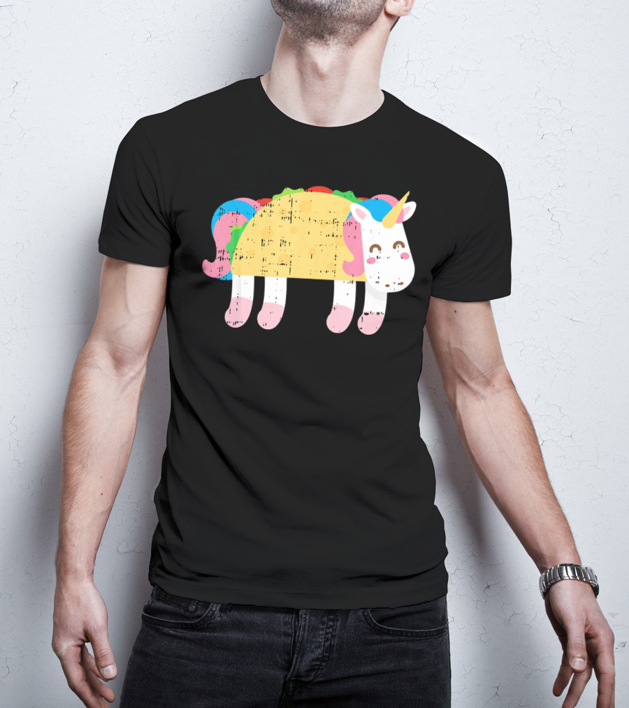 Cute Unicorn Taco Cinco De Mayo Festive Foodie T-Shirt