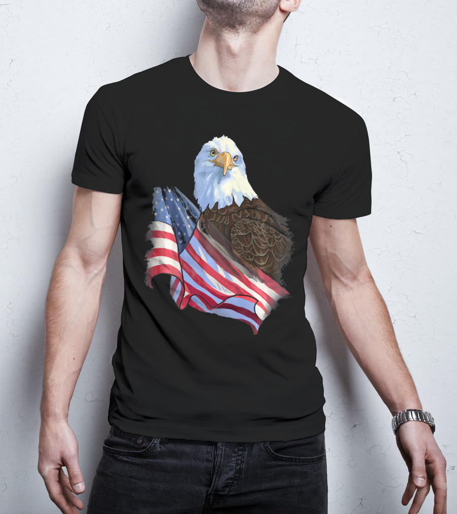 American Flag Eagle Independence T-Shirt