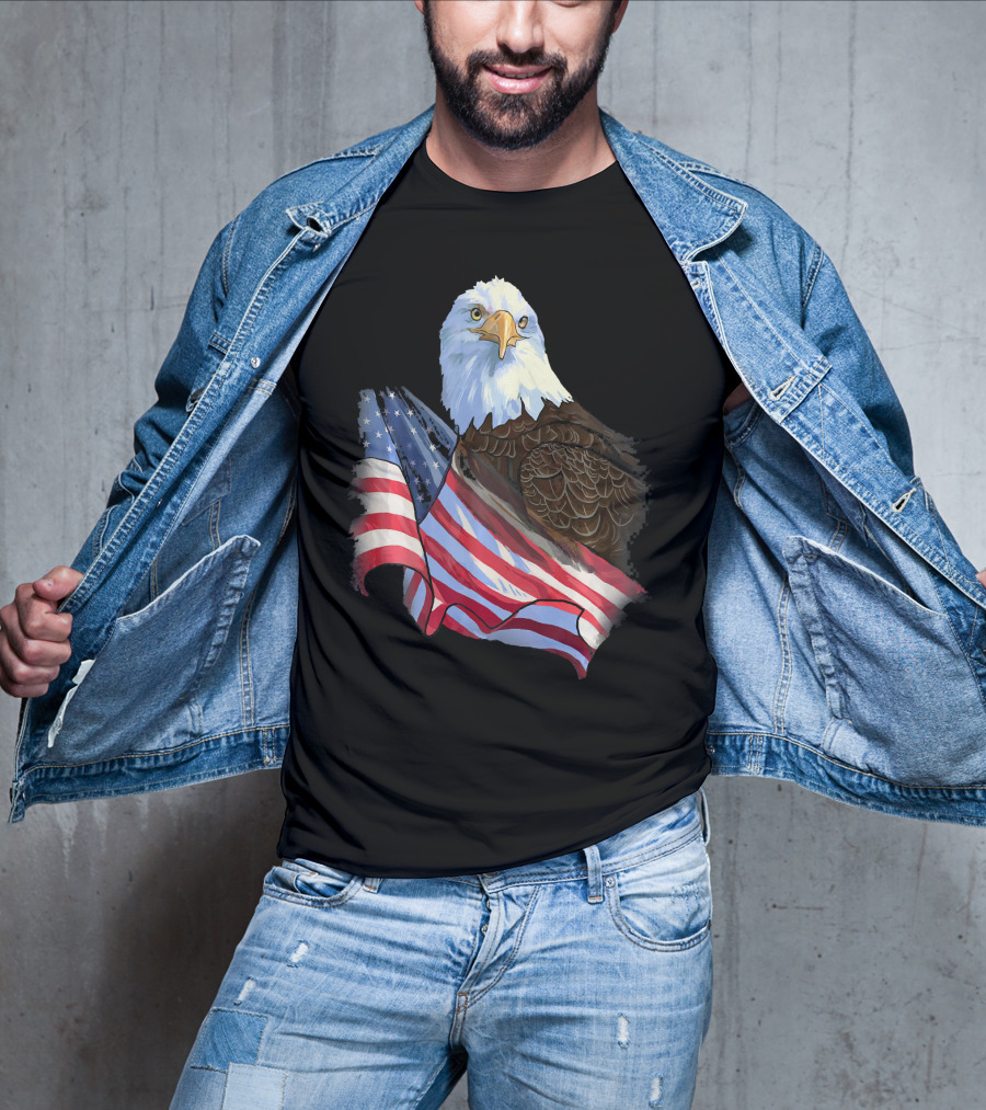 American Flag Eagle Independence T-Shirt