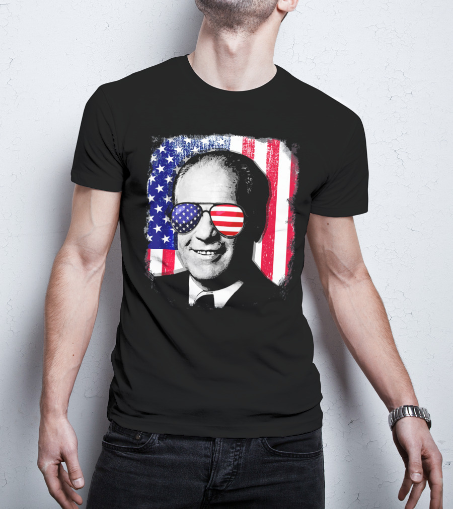 Gerald Ford American Flag Sunglasses Independence Day T-Shirt