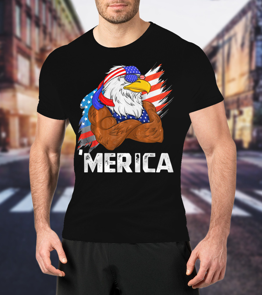 'Merica USA Eagle Freedom American Patriot T-Shirt