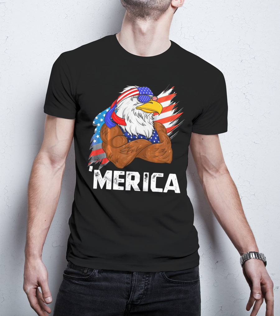 'Merica USA Eagle Freedom American Patriot T-Shirt
