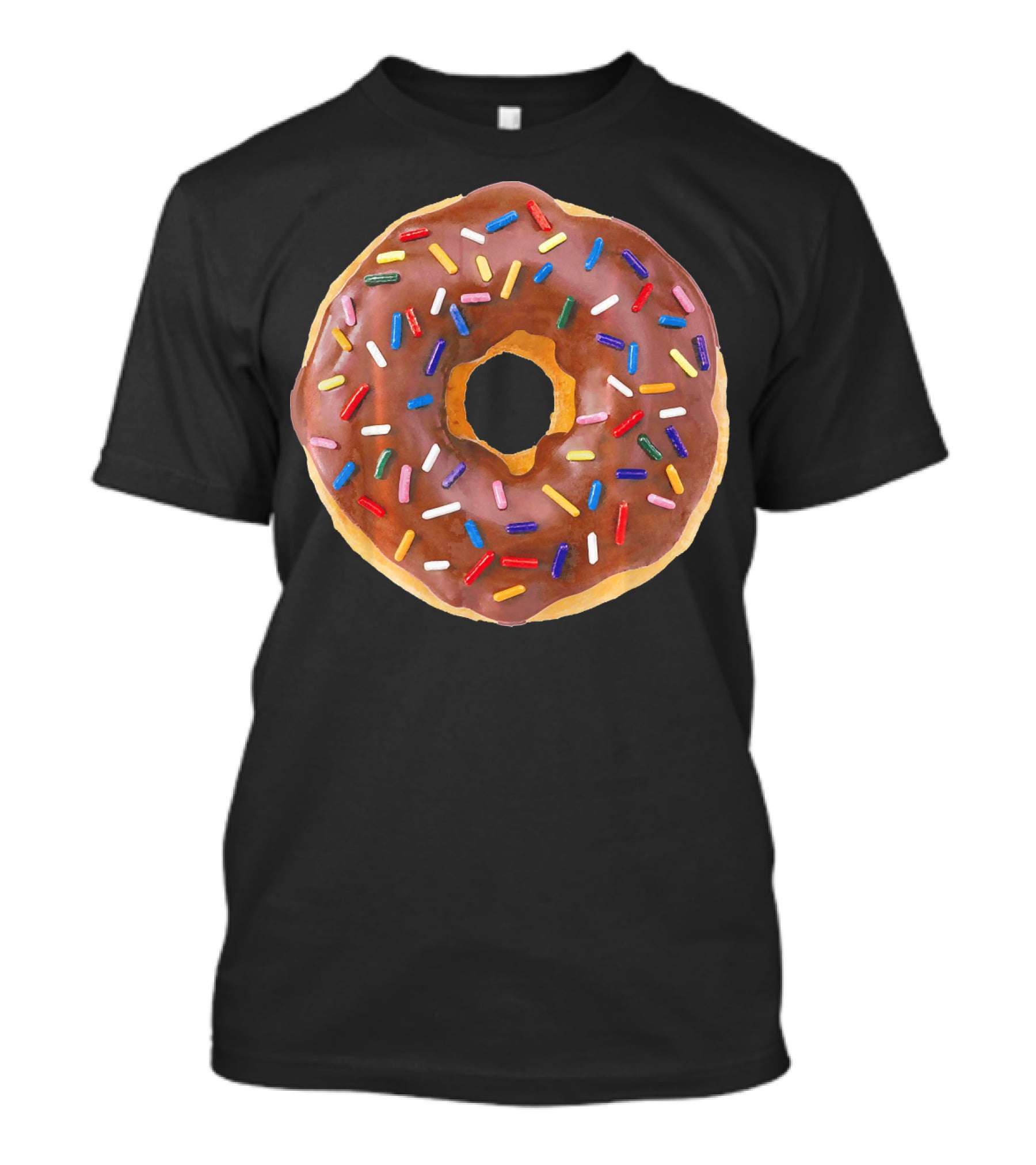 Chocolate Glaze Doughnut Donut With Sprinkles T-Shirt