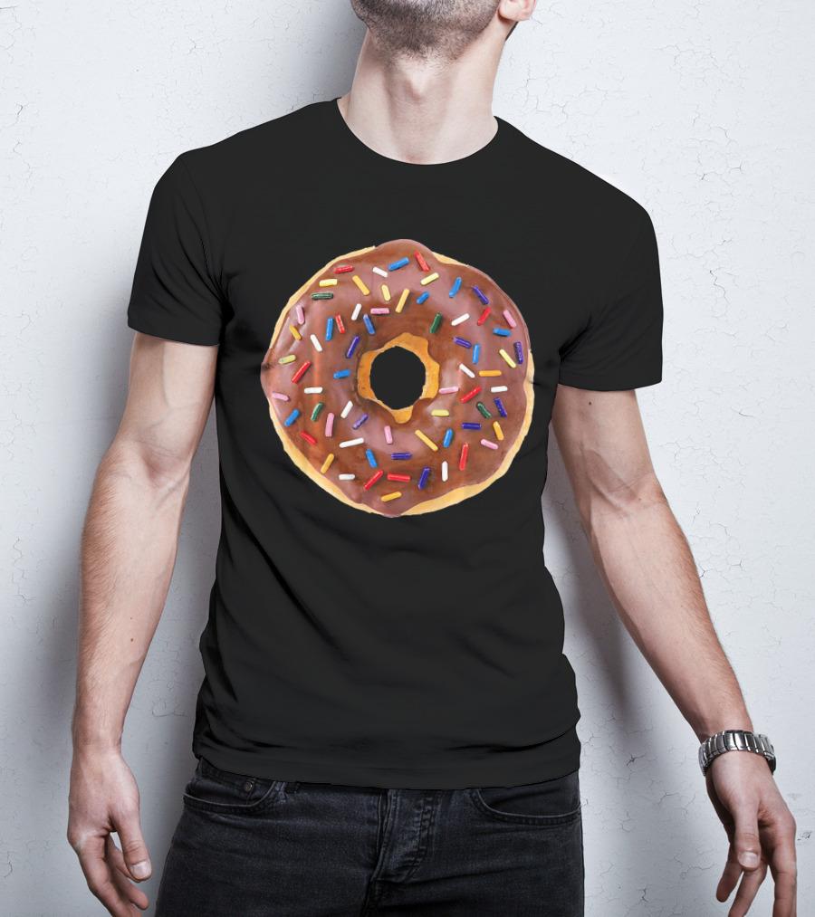 Chocolate Glaze Doughnut Donut With Sprinkles T-Shirt