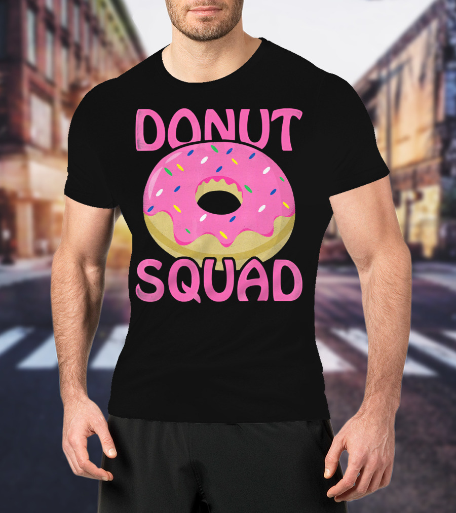 Donut Squad Pink Sprinkles Birthday T-Shirt