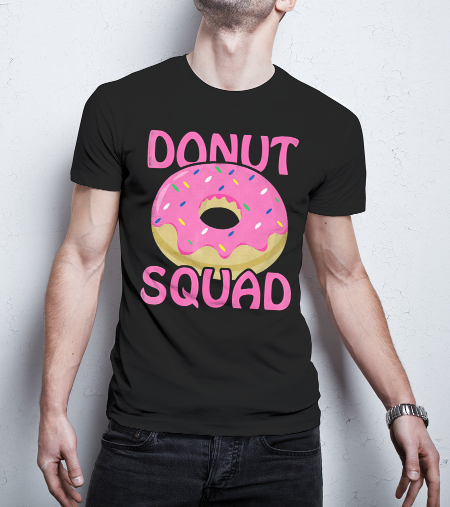 Donut Squad Pink Sprinkles Birthday T-Shirt