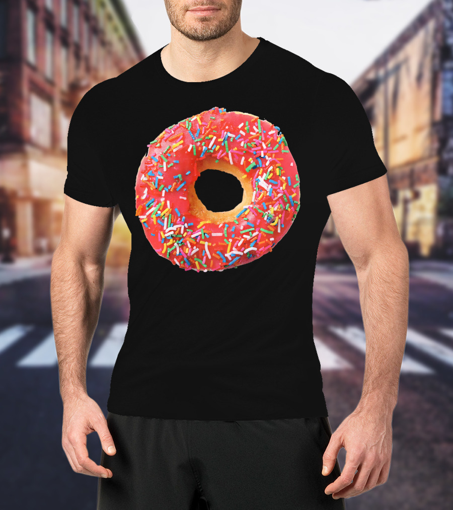 Sprinkles Donut For The Donuts Lover Gla With Colorful Toppings T-Shirt