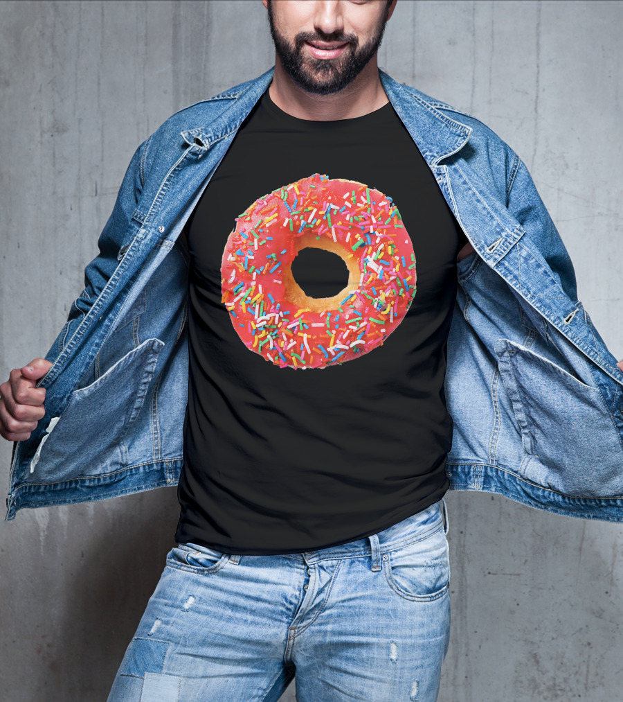 Sprinkles Donut For The Donuts Lover Gla With Colorful Toppings T-Shirt