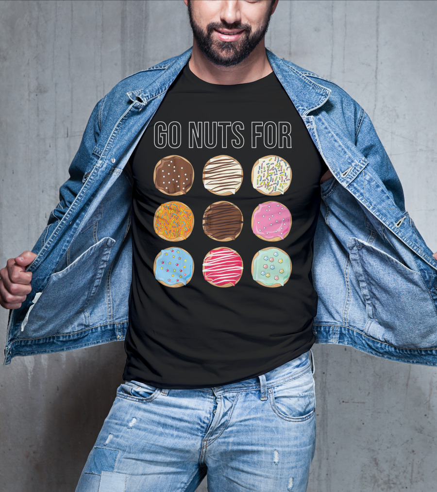 Go Nuts For Donuts Assorted Icing And Sprinkles T-Shirt
