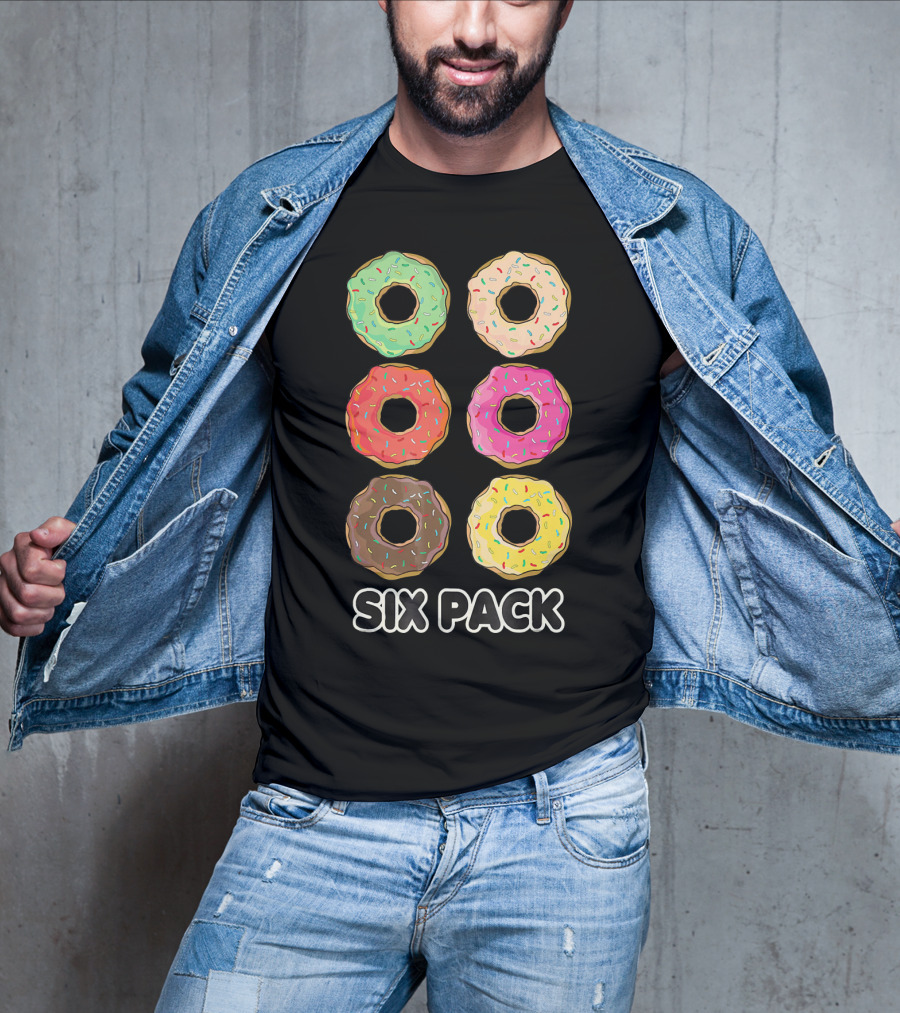 Six Pack Donut Muscle Funny T-Shirt