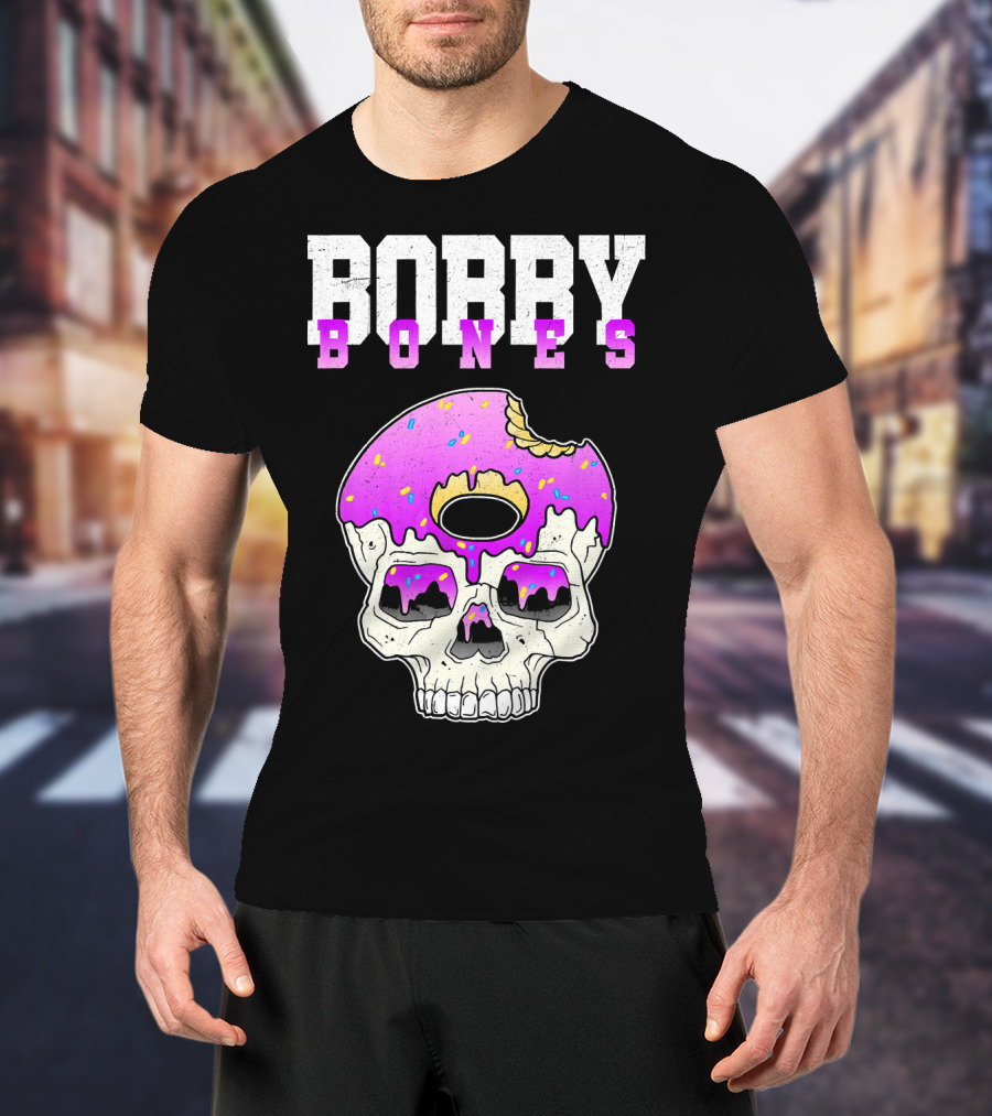 Bobby Bones Skull Donut Pink Sweet Death T-Shirt